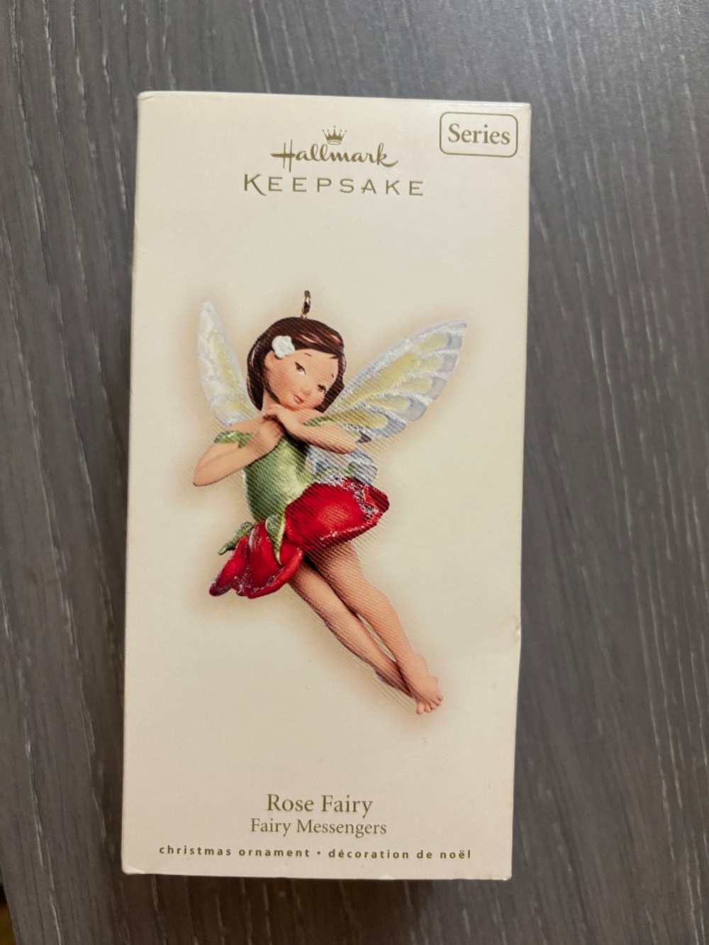 Hallmark keepsake, angel ornament with dark hair